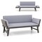 Outdoor Convertible Sofa Daybed with Adjustable Armrests for Balcony
